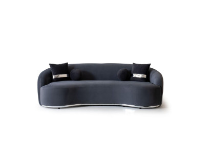 Suunnittelijan Sohva 4 - Istumapaikka Mustat Sohvat Couch Big xxl Istuintyynyt 250cm